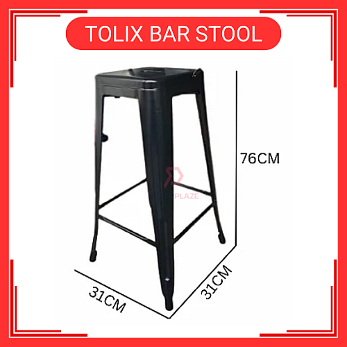 Kerusi Tinggi Kerusi Besi Tolix Metal High Bar Stool Kerusi Tinggi Kerusi Besi Tolix Metal High Bar Stool