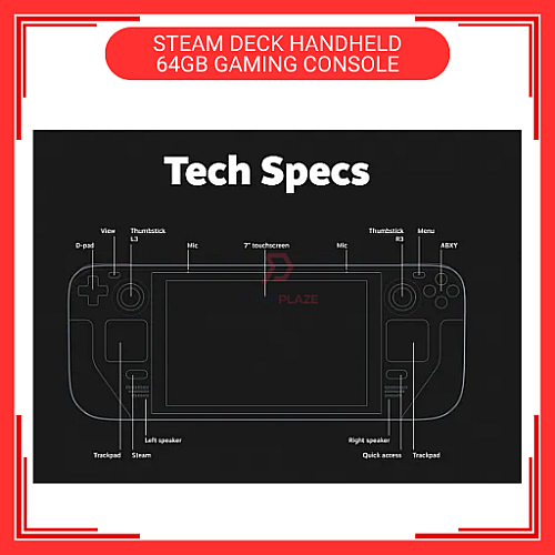 64GB Original Valve Steam Deck Handheld Gaming Console Brand New Set Support Window Steam Deck
