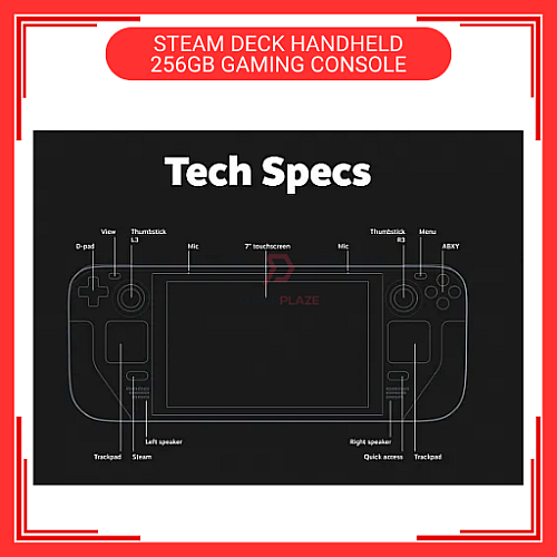 Ready Stock 256GB Original Valve Steam Deck Handheld Gaming Console 256GB Brand New Set Support Window Steamdeck
