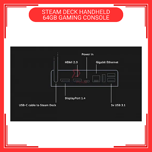 64GB Original Valve Steam Deck Handheld Gaming Console Brand New Set Support Window Steam Deck