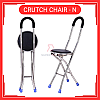 High Quality Elderly Stainless Steel Folding Chair Stool Crutch Chair N