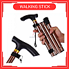 Adjustable Height Elderly Foldable Flexible Cane Crutch Walking Aid Mobility Walker Stick