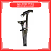 Adjustable Foldable Tongkat Cane Crutch Walking Aid Mobility Walker Stick LED Torch Light