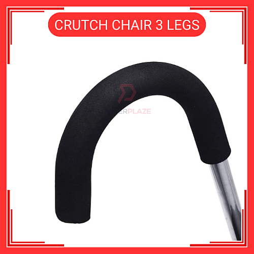 Portable Light Weight Tripod Stainless Folding Crutch Chair 3 Legs
