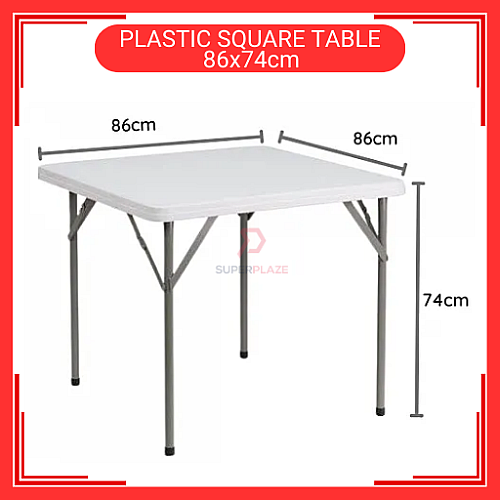 86cm Plastic Square Table Meja Lipat Empat Segi Portable Square Table For Restaurant Camping 86cm Plastic Square Table Meja Lipat Empat Segi Portable Square Table For Restaurant Camping