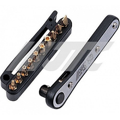 Jtc-U11Mc 11Pcs Mini Ratchet Bit Set