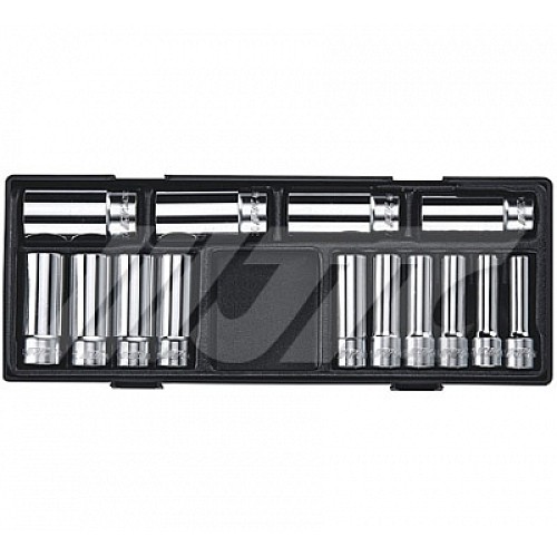 Jtc-K4142 14Pcs 12Pt Half Inch Dr. Deep Socket Set