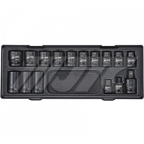 Jtc-K4162 16Pcs 12Pt Half Inch Dr. Impact Socket Set
