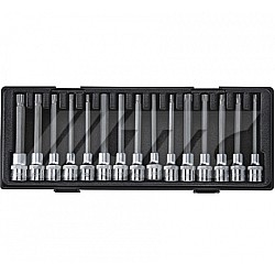 Jtc-K4152 Half Inch Dr.15Pcs Deep Socket Bit Set 120L