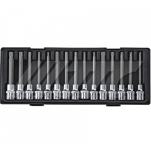 Jtc-K4152 Half Inch Dr.15Pcs Deep Socket Bit Set 120L