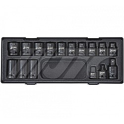 Jtc-K4161 Half Inch Dr.16Pcs Impact Socket Set 6Pt