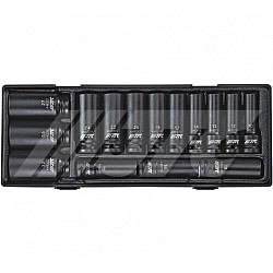 Jtc-K4151 15Pcs 6Pt Half Inch  Dr. Deep Impact Socket Set