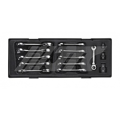 Jtc-K6144 14Pcs Stubby Gear Combination Wrench Set