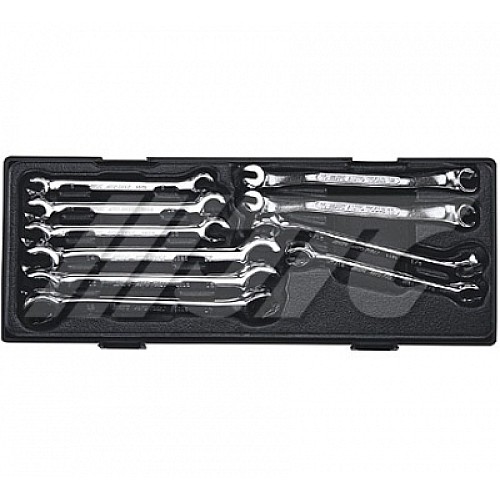 Jtc-K6101 10Pcs Flare Nut Wrench Sets  Mirror-Finish