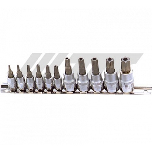Jtc-3902 11Pcs Star Socket Bit Set Tamperproof
