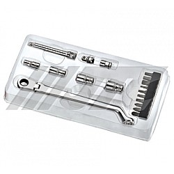 Jtc-5305 Quarter Inch X18Pcs Multi-Function Socket Wrench Set