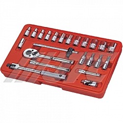 Jtc-H223S 1 Over 4 Inch x 23 Pcs Sae Socket Set