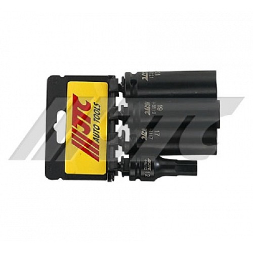 Jtc-J404B Half Inch X 4Pcs Thin-Wall Deep Impact Socket Set