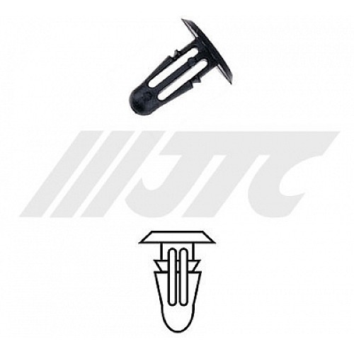 Jtc-Rd19 200Pcs Hood Rubber Automotive Plastic Clips 