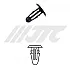 Jtc-Rd19 200Pcs Hood Rubber Automotive Plastic Clips 