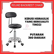 Kerusi Spa Kecantikan Hidraulik Kerusi Salon Boleh Laras Kerusi Beroda Backrest Chair