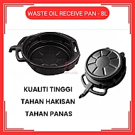 8L Waste Oil Drainer Receive Pan Oil Drain Pan 