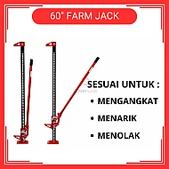 60 Inches High Farm Jack Lift Jack 4x4 Recovery Off Road Jack