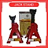 6Tan Jack Stand Sepasang Alat Pembaikan Boleh Laras Heavy Duty Metal Jacks Jack Kereta