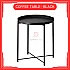Black Coffee Table Tray Table Removable Tray Top  Side Table Coffee Table Meja Tepi Sofa Meja Kecil