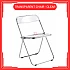 Clear Transparent Chair Acrylic Dining Chair Ins Stool Fashion Folding Chair