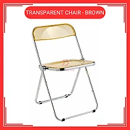 Brown Transparent Chair Acrylic Dining Chair 