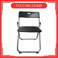 Kerusi lipat Foldable Folding Chair Office Meeting Conference Simple Plastic Chair Kerusi Lipat Black