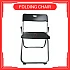 Kerusi lipat Foldable Folding Chair Office Meeting Conference Simple Plastic Chair Kerusi Lipat Black