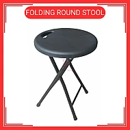 Kerusi Lipat Portable Folding Stool Household Plastic Round Stool Outdoor Home Living Office Space Saving Bench