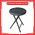 Kerusi Lipat Portable Folding Stool Household Plastic Round Stool Outdoor Home Living Office Space Saving Bench