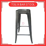 Kerusi Tinggi Kerusi Besi Tolix Metal High Bar Stool