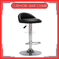Black Adjustable Lift Stool Cushion Bar Chair High Chair
