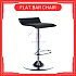 Black Adjustable Flat Bar Chair Bar Stool Height Chair High Chair