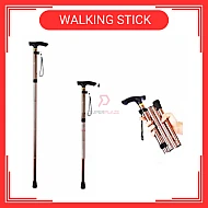 Adjustable Height Elderly Foldable Flexible Cane Crutch Walking Aid Mobility Walker Stick