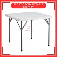 86cm Plastic Square Table Meja Lipat Empat Segi Portable Square Table For Restaurant Camping