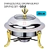 20cm Gold Color Stainless Steel Crown Buffet Set Round Chafing Dish Chafer Serving Tray Catering Dome
