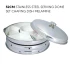 52cm Full Set Melamine Stainless Steel Serving Chafing Dish Melamine Insert Party Dome Set