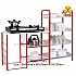 3V Mekko Metal Gas Stove With Dish Rack Combo Powder Coating Steel Rack