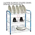 3 Layers 3V Epoxy Coated Dishes Drainer Kitchen Storage Pantry Rack