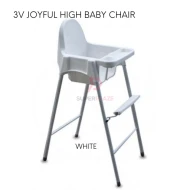 White Color 3V Joyful High Baby Chair