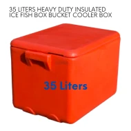 35 Liters Heavy Duty Insulated Ice Box Fish Ice Bucket Cooler Box Cold Storage