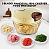3 Blades Hand Pulled Mini Chopper Food Processor Easy Manual Cutter
