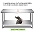 L180xW80xH80cm 2 Tiers Stainless Steel Kitchen Table Storage Heavy Duty Cooking Table Rack