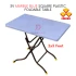 3V Marble Blue 2x3 Feet Plastic Foldable Table Portable Dining Table Study Table Kitchen Table Outdoor