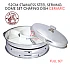 52cm Zirafah Full Set Ceramic Stainless Steel Serving Chafing Dish Ceramic Insert Party Dome Set 